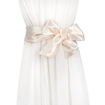 新品百搭女士絲質飄帶 配裙子蝴蝶結打結寬腰封腰帶 氣質裝飾圍巾