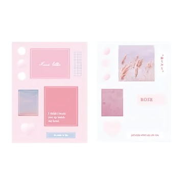 CARD LOVER 信的戀人 三行情詩系列 裝飾貼紙 2入  情書  3組