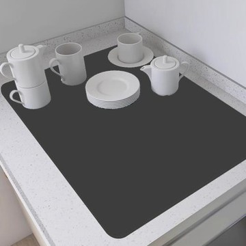 廚房臺面吸水墊吧臺杯子碗盤干燥墊子茶臺洗手池硅藻泥隔熱瀝水墊