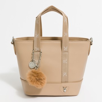 ✨喜迎新年 - 秒殺5折｜PLAYBOY-手提包附長背帶 Vivid系列-卡其色(542-6501-26-6)