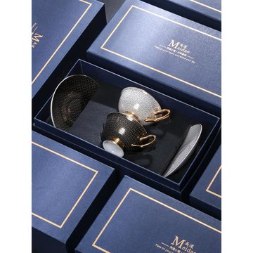 美道咖啡杯情侶杯子高檔精致歐式奢華下午茶茶具英式輕奢骨瓷套裝