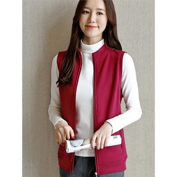 裁諾馬甲女寬松韓版春秋純棉背心坎肩外穿馬夾大碼百搭短薄款外套