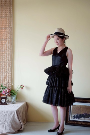 黑鑽多層小禮服