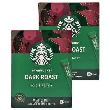 STARBUCKS 星巴克 特選系列 深度烘焙咖啡 隨手包  2.3g  10包  2盒