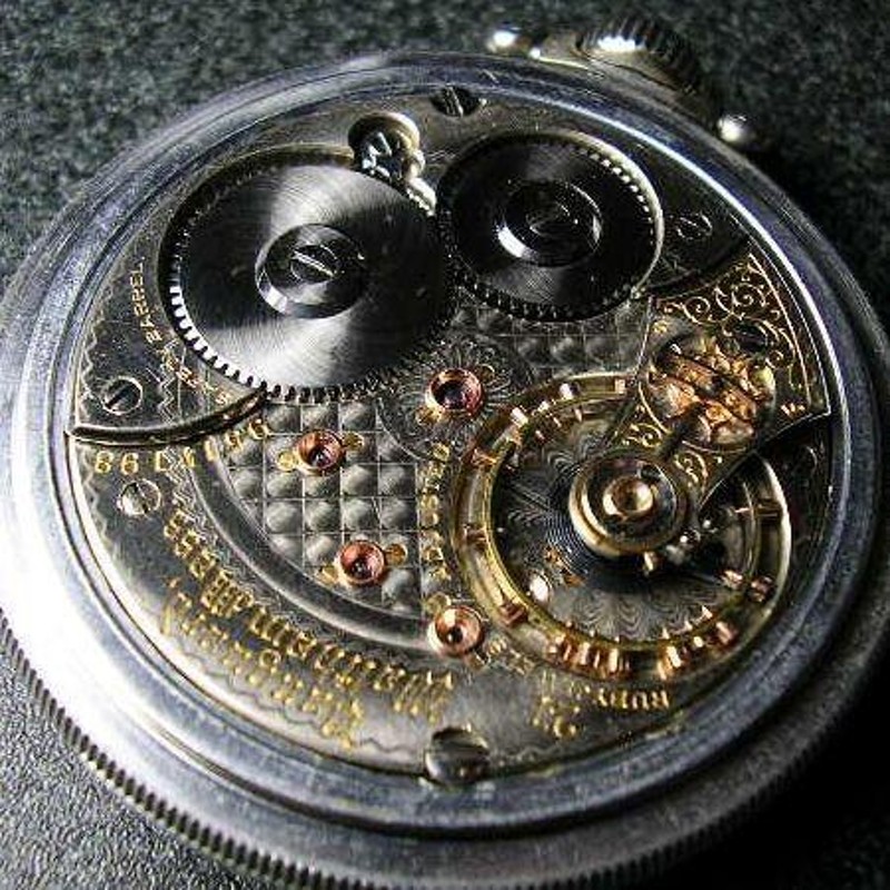 ウォルサム大型装飾機械のアンティーク懐中時計 | LINEショッピング