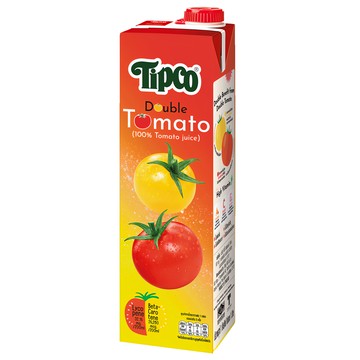 Tipco 100%雙番茄汁-無添加純天然 雙倍營養 健康美味首選  1瓶  1L