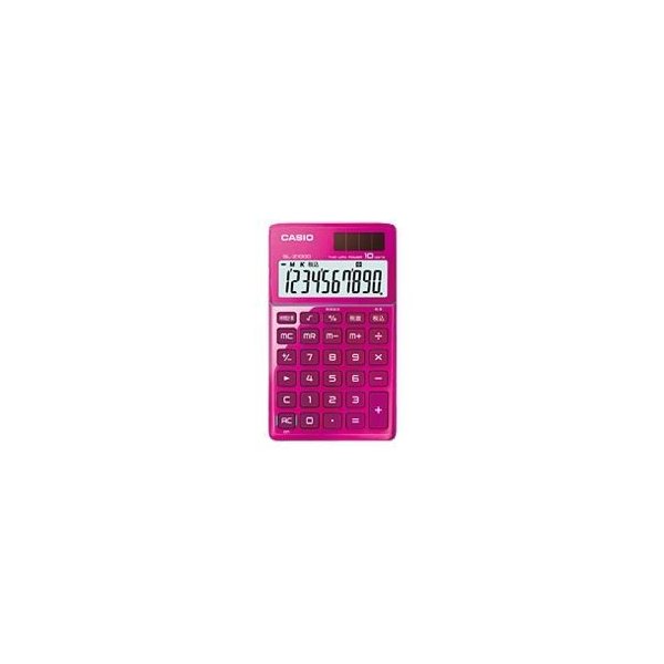 カシオ計算機 Casio スタイリッシュ電卓 10桁 手帳サイズ ピンク Sl Z1000pk N 通販 Lineポイント最大0 5 Get Lineショッピング