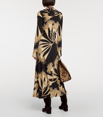 Johanna Ortiz Halterneck jersey midi dress