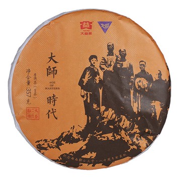 大益普洱生茶 357g/大師時代 1801「茶有大益」