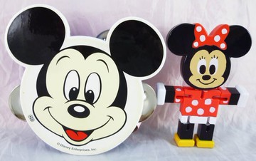 【震撼精品百貨】Micky Mouse 米奇/米妮  鈴鼓-米奇/伸縮玩偶-米妮【共2款】 震撼日式精品百貨