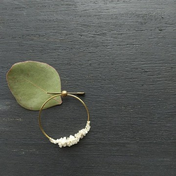 KONPEI_胸針_白色