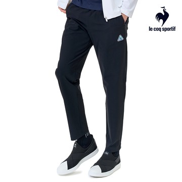 【LE COQ SPORTIF 法國公雞】男款黑色抗UV針織運動長褲LWX81672