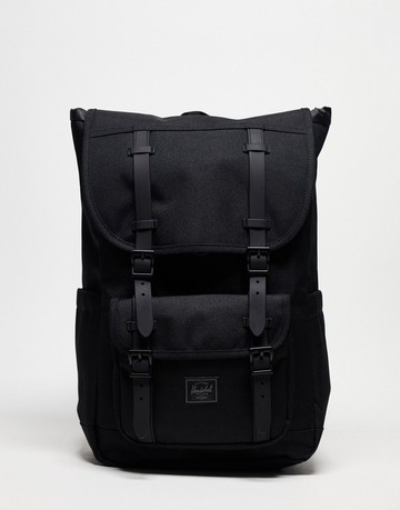 Herschel Supply Co little america mid backpack in tonal black