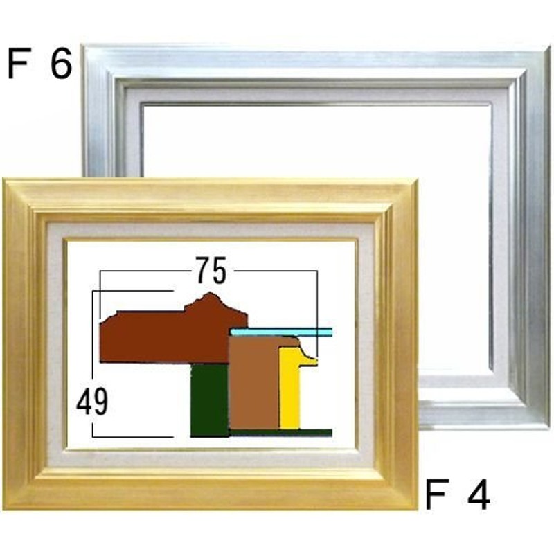 油絵額縁 7711 表面カバー無し/909×1167(F50)のキャンバス・パネル用(厚さ30ミリ以下)/大型B 時間指定・日祝配送不可 通販  LINEポイント最大0.5%GET | LINEショッピング