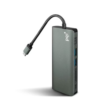 PQi USB-C 6孔多功能集線器