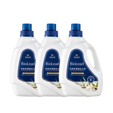台塑生醫 BioLead抗敏原濃縮洗衣精 瓶裝2kg 3入組
