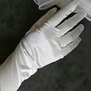 法式緞面赫本中長款手套女旗袍晚宴禮服演出酒會舞會優雅復古分指