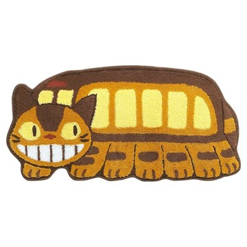 senko 宮崎駿 TOTORO 龍貓 造型腳踏墊/地墊  龍貓公車 棕色  100 x 47cm