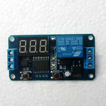 【AI電子】*(19-13)延時通斷接通斷開外部觸發延時模組12V繼電器模組時間可調(D4B5)