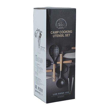 仙德曼露營餐廚料理工具-9件X1組-黑色-1組