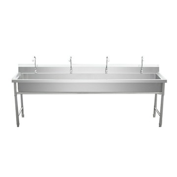 商用不銹鋼水池 商場學校洗手池商用水槽 不銹鋼洗手池廚房水池[DD160109]