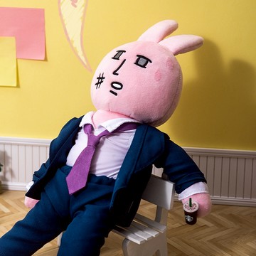 粉紅兔子 毛絨公仔 公仔周邊