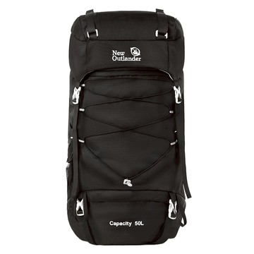 New Outlander 輕量化 Farrell 登山背包 50L (附防雨罩)  黑色  Free(30 x 70 x 20 cm)
