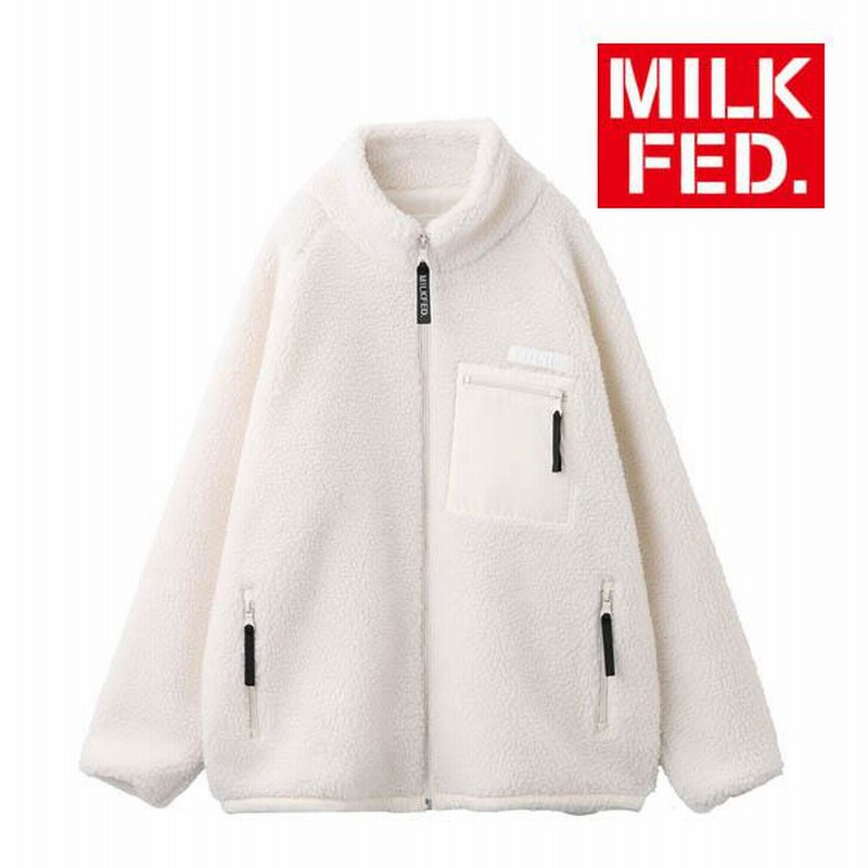 コート アウター ブルゾン ミルクフェド MILKFED ボア ジャケット BOA