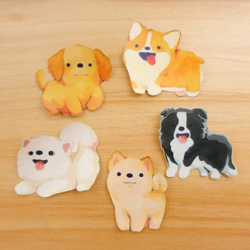 【插畫貼紙】小狗系列