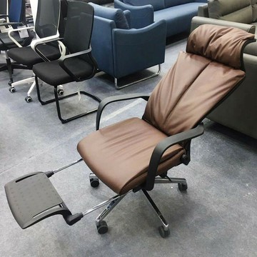 辦公椅 椅子 免運 開立發票 皮椅子辦公椅人體工學椅辦公室可躺久坐不累CEO家用舒適靠背轉椅