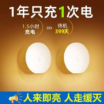 🔥在臺出貨🔥新品led燈感應人走燈滅全智能感應燈可充電樓梯燈廁所走廊燈