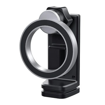 ANTIAN 多功能magsafe磁吸懶人旅行支架/飛機高鐵汽車追劇支架/車用後座手機支架  黑色  1個