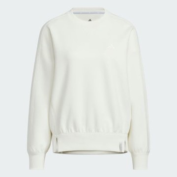 Adidas 愛迪達 Es+ 3s Swt Crew KF8239 女 長袖上衣 休閒長袖 白 亞版
