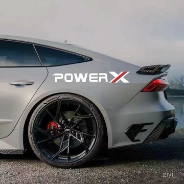 車貼 汽車貼紙 動漫車貼 動力POWER英文創意車用貼紙個性炫酷機車摩託車用身拉花防水折痕 車貼紙 車用貼紙 汽車車貼