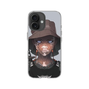 iPhone 16 Clear Case（相機按鈕） 透明 - Davey Perkins - 太空忍者