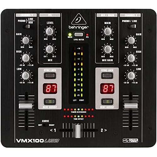 ベリンガー DJミキサー 2ch USB オーディオインターフェース VMX100USB