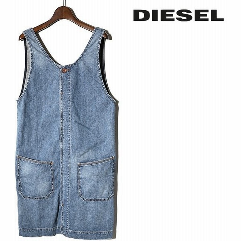 ディーゼル Diesel ミニワンピース レディース バックvネック デニム生地 ノースリーブ De Daty 通販 Lineポイント最大0 5 Get Lineショッピング