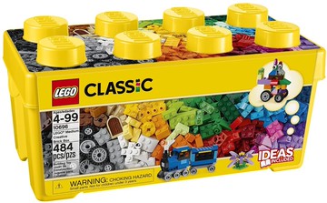 樂高（LEGO） 經典系列黃色中型創意積木盒 10696