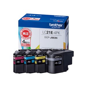 ブラザーインクカートリッジ 4色パック LC21E-4PK LC21E-4PK（代引不可）