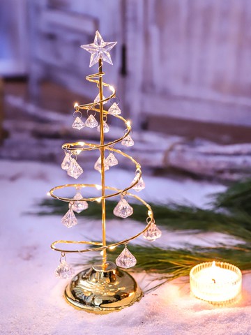 LED水晶樹燈發光裝飾品擺件INS少女心網紅房間裝飾布置燈飾彩燈