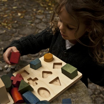 Wooden Story 幾何配對拼圖  Rainbow