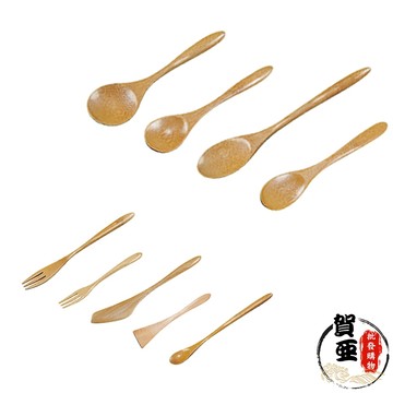 竹小餐具系列【賀亞批發】圓匙 大圓匙 小匙 大叉 小叉 奶油刀 牛奶匙 竹餐具 竹匙 竹叉 小鏟