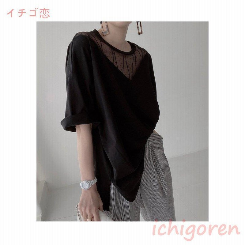 半袖Tシャツ レディース 夏Tシャツ ゆったり ティーシャツ