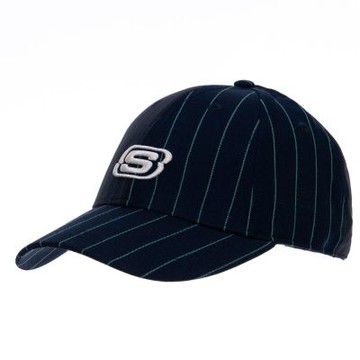 SKECHERS 棒球帽_深藍條紋 (L224U008-041T)