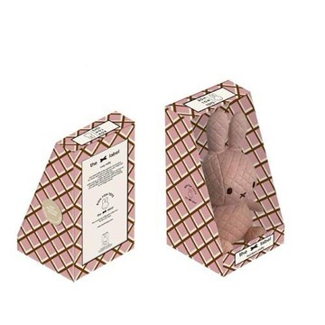 【WUZ屋子】荷蘭BON TON TOYS Miffy米菲兔菱格盒裝填充玩偶-粉