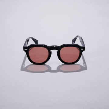 Vatic Vintage Optical Soto Black 橘茶色鏡片 8mm厚切膠卷墨鏡 黑框紫片