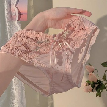 DUYI~夢詩 內褲女日係甜美少女鏤空蕾絲性感純慾女士
