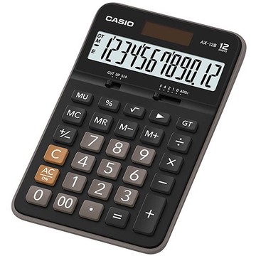casioax-12b 12位數 大型顯示幕 獨立記憶體 商用標準型 計算機