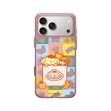 iPhone 17 Pro Max Clear (相機按鈕) 晶醺玫 - 三麗鷗-布丁狗30週年 PomPomPurin (30th Anniversary) - 裝進購物袋