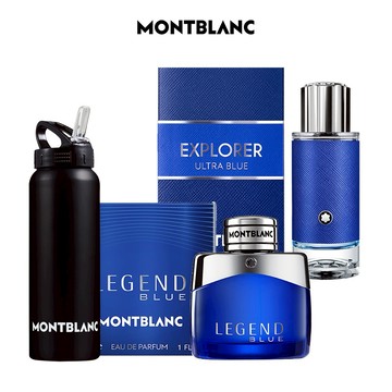 領券最高折$122【MONTBLANC萬寶龍】傳奇紳藍淡香精30ml+探尋藍海淡香精30ml(贈萬寶龍冷水壺.附紙袋)快速出貨